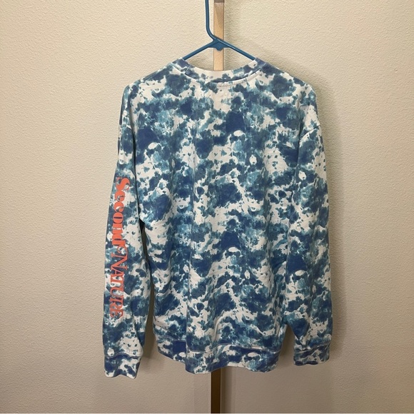 Levi’s Crewneck Tie-dye Oversized Sweatshirt Blue White Pink Medium - Picture 7 of 7